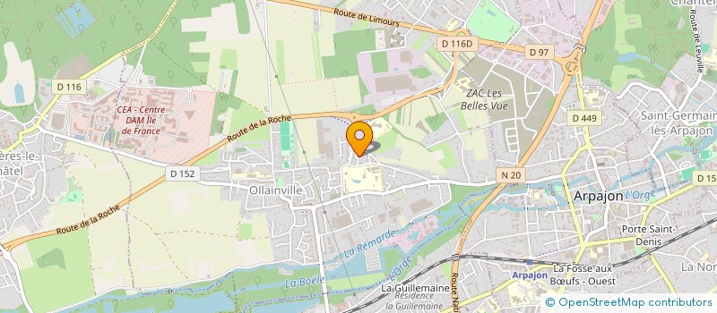 localisation de l'entreprise ITLAND2000  OLLAINVILLE