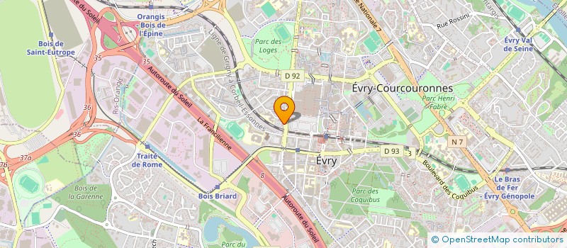 localisation de l'entreprise ITLIGENT à EVRY-COURCOURONNES