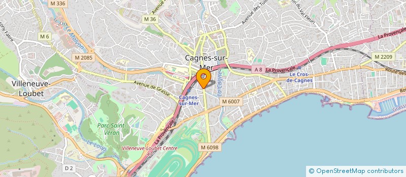 localisation de l'entreprise ITM à CAGNES-SUR-MER