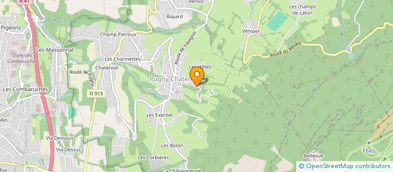 localisation de l'entreprise ITM à PUGNY-CHATENOD