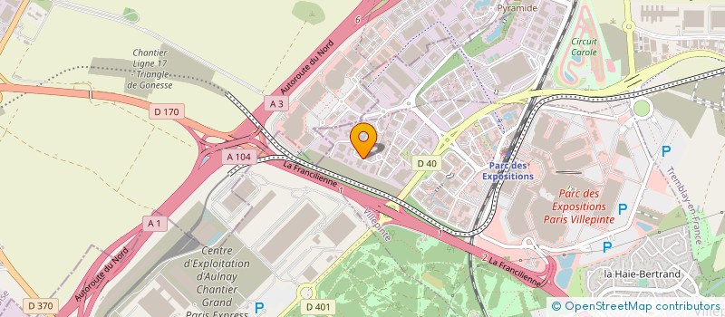 localisation de l'entreprise ITN ELECTRONIQUE à VILLEPINTE