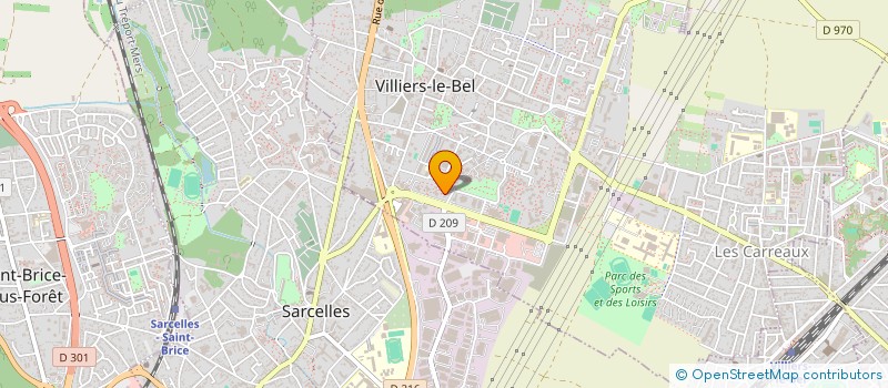 localisation de l'entreprise ITNET à VILLIERS-LE-BEL