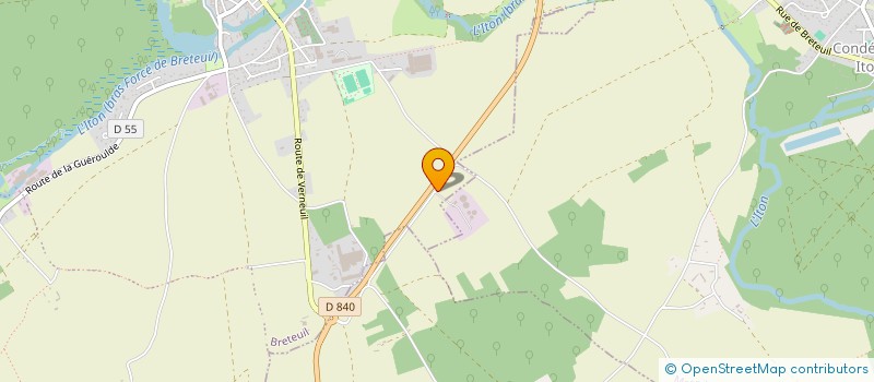 localisation de l'entreprise ITON ENERGIES à BRETEUIL