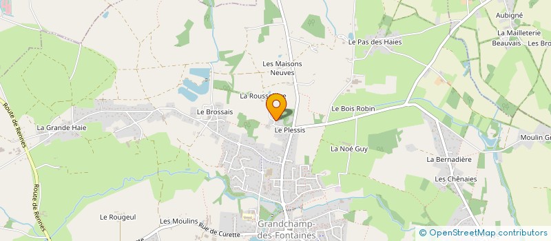 localisation de l'entreprise ITOS MESURE à GRANDCHAMP-DES-FONTAINES