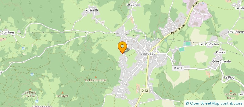 localisation de l'entreprise ITPLANNER.FR  BEAUZAC