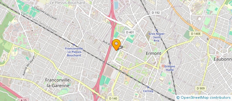 localisation de l'entreprise ITRAVO  ERMONT