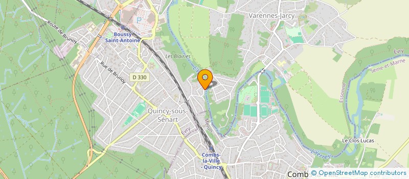 localisation de l'entreprise ITRENO  QUINCY-SOUS-SENART