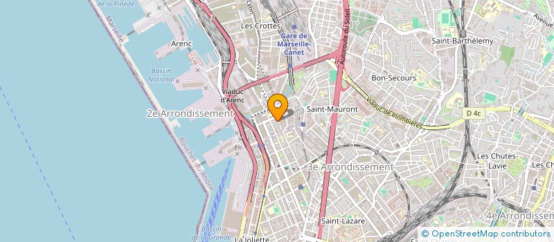 localisation de l'entreprise ITRISSO FIBRE à MARSEILLE