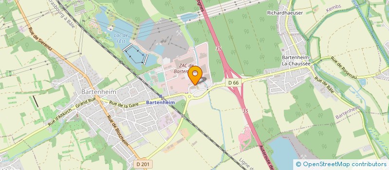 localisation de l'entreprise ITS à BARTENHEIM