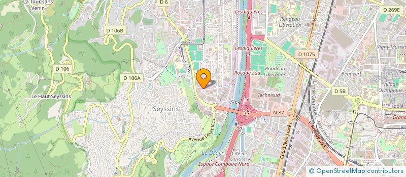 localisation de l'entreprise ITS à SEYSSINS