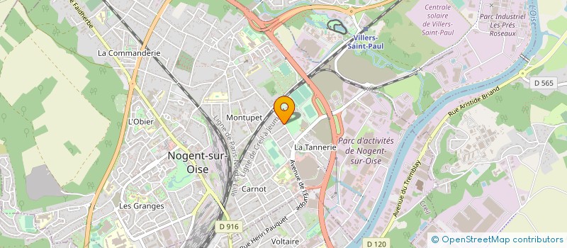 localisation de l'entreprise ITS à NOGENT-SUR-OISE