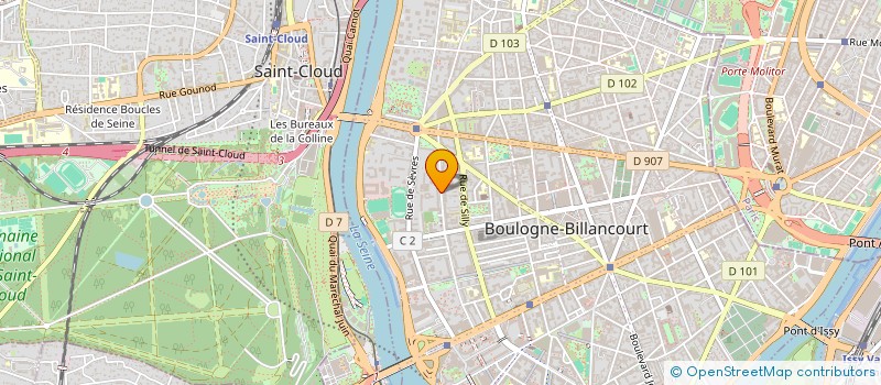 localisation de l'entreprise ITS IBELEM à BOULOGNE-BILLANCOURT