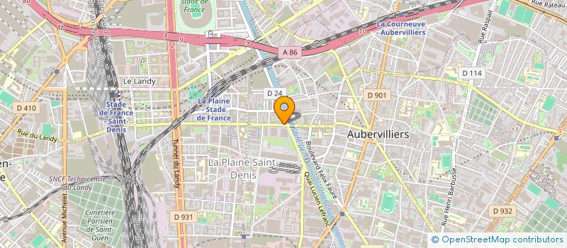 localisation de l'entreprise ITS INFORMATIQUE TECHNIQUE SERVICES à AUBERVILLIERS
