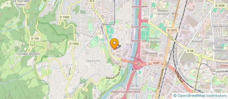 localisation de l'entreprise ITS INVEST à SEYSSINS