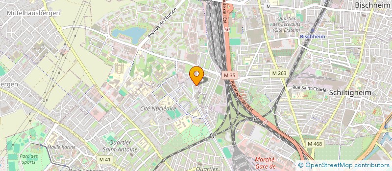 localisation de l'entreprise ITS PLATRERIE à STRASBOURG