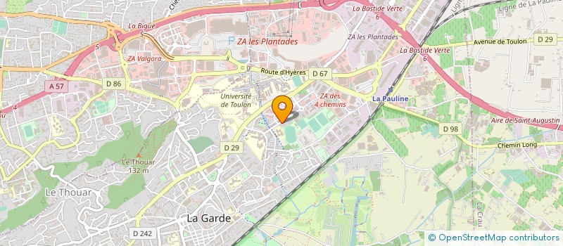 localisation de l'entreprise ITS PLOMBERIE  LA CRAU