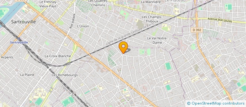 localisation de l'entreprise ITS  SAINT HILAIRE  HOUILLES