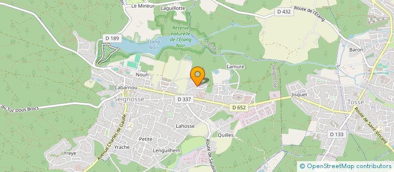 localisation de l'entreprise ITSAS IZAR  SEIGNOSSE