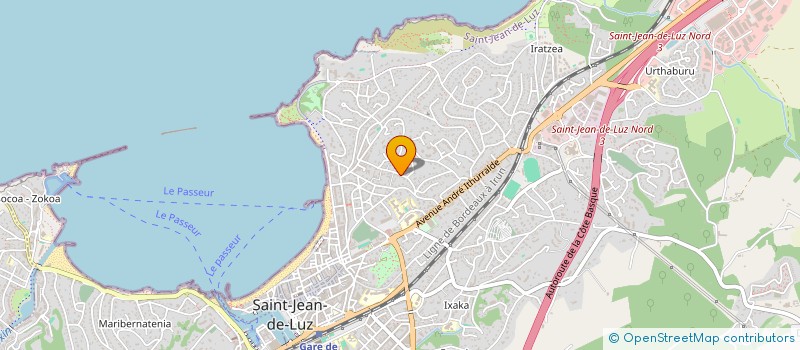 localisation de l'entreprise ITSAS KIROLAK  SAINT-JEAN-DE-LUZ