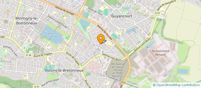 localisation de l'entreprise ITSEC  GUYANCOURT