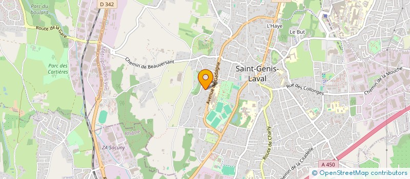 localisation de l'entreprise ITSIS  SAINT-GENIS-LAVAL