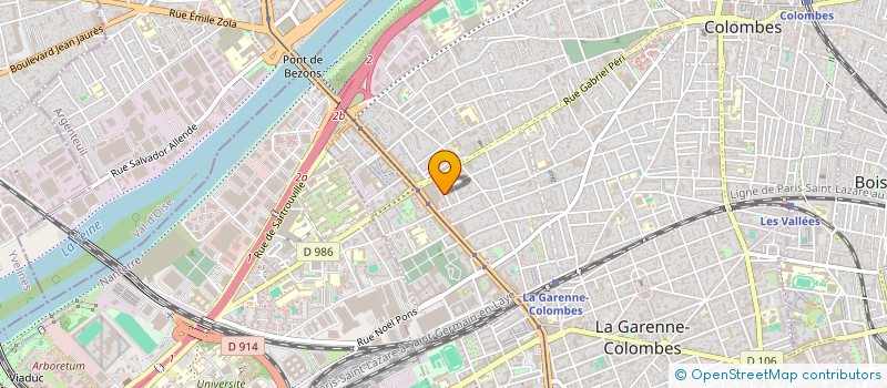 localisation de l'entreprise ITSOFT à COLOMBES
