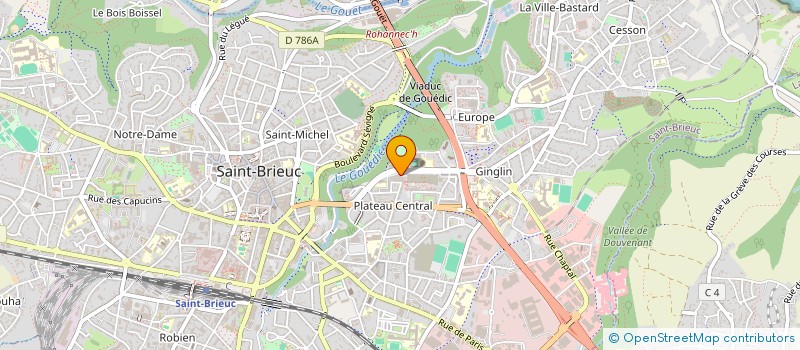 localisation de l'entreprise ITSUPPORT à SAINT-BRIEUC
