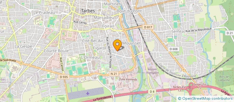 localisation de l'entreprise ITTAR INFORMATIQUE  TARBES