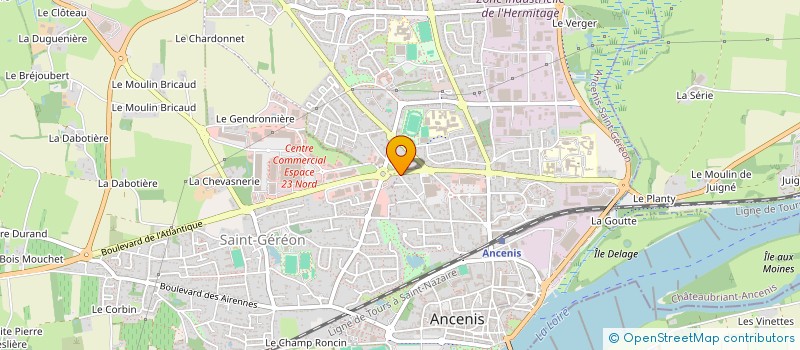 localisation de l'entreprise ITUM  ANCENIS-SAINT-GEREON