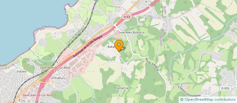 localisation de l'entreprise ITURIART à SAINT-JEAN-DE-LUZ