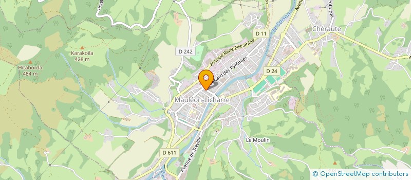 localisation de l'entreprise ITURRIA à MAULEON-LICHARRE