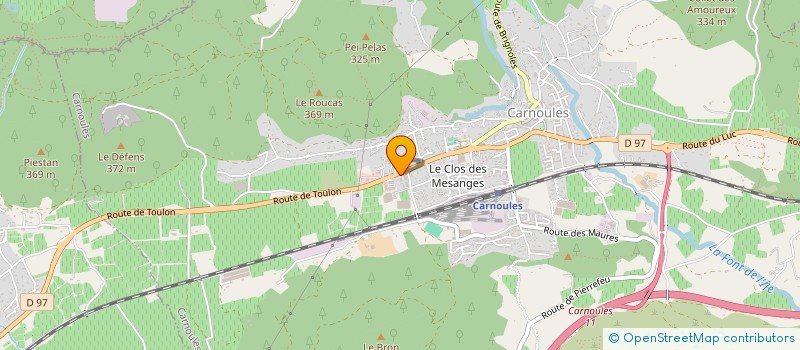 localisation de l'entreprise ITV CARNOULES  CARNOULES