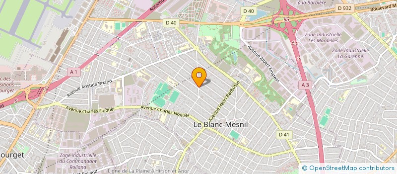 localisation de l'entreprise IUBEO à LE BLANC-MESNIL