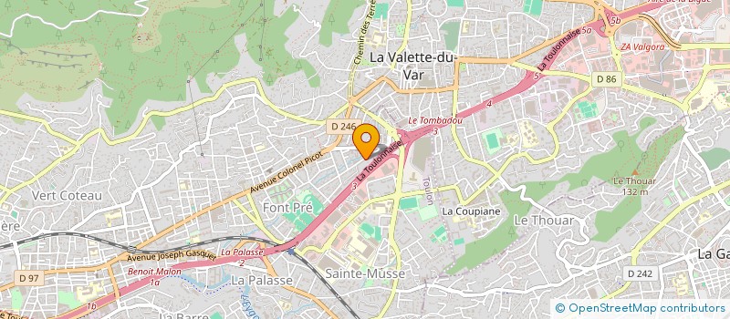 localisation de l'entreprise IULIAN CONSTRUCTIONS  TOULON