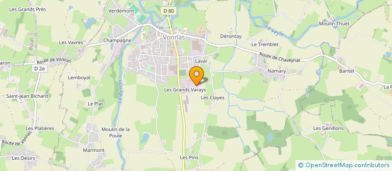 localisation de l'entreprise IUNGO HDG  VONNAS