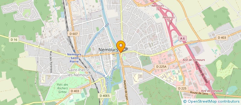 localisation de l'entreprise IUSMAN  NEMOURS