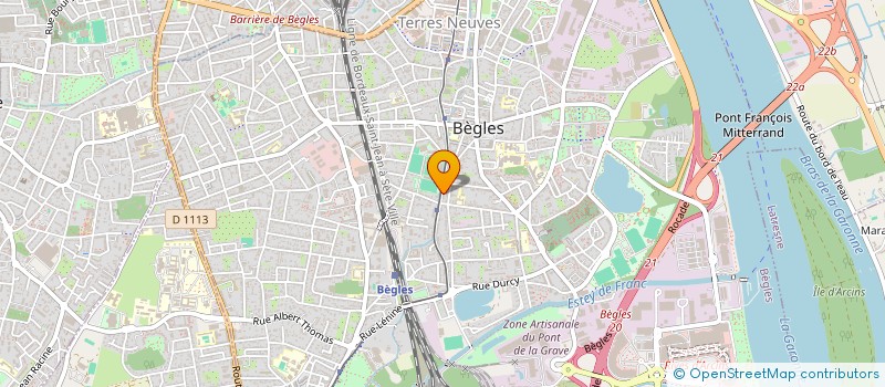 localisation de l'entreprise IUVOM à BEGLES