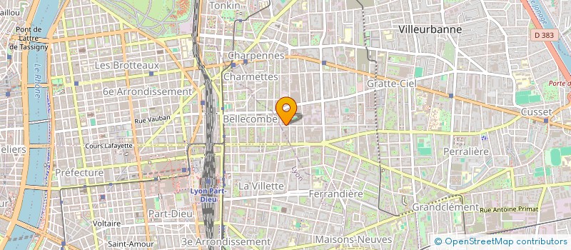 localisation de l'entreprise IV CONSULT à VILLEURBANNE