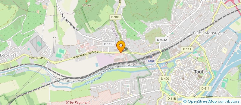 localisation de l'entreprise IVA  ECROUVES