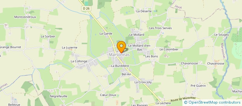 localisation de l'entreprise IVA  MARSONNAS