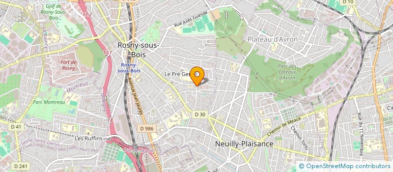 localisation de l'entreprise IVA BAT à ROSNY-SOUS-BOIS
