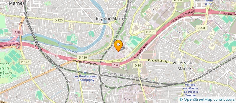 localisation de l'entreprise IVAC INGENIERIE VIDEO AUDIO CABLAGE à CHAMPIGNY-SUR-MARNE