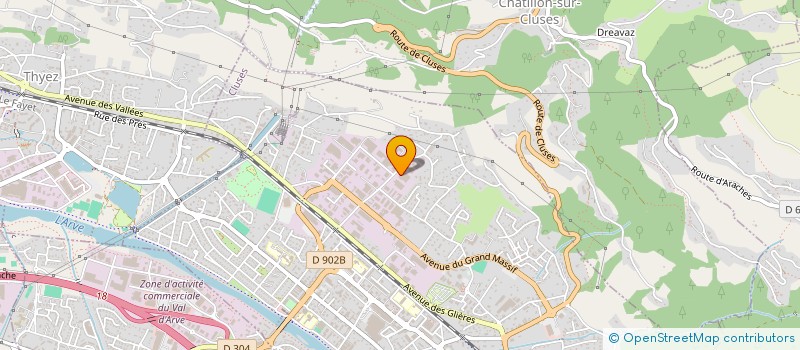 localisation de l'entreprise IVALTECH à CLUSES