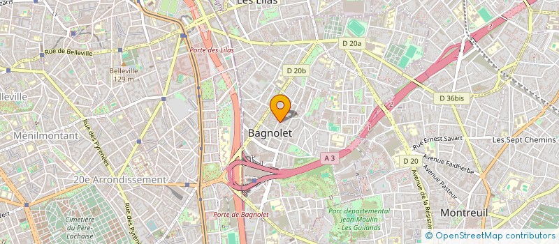 localisation de l'entreprise IVAN à BAGNOLET