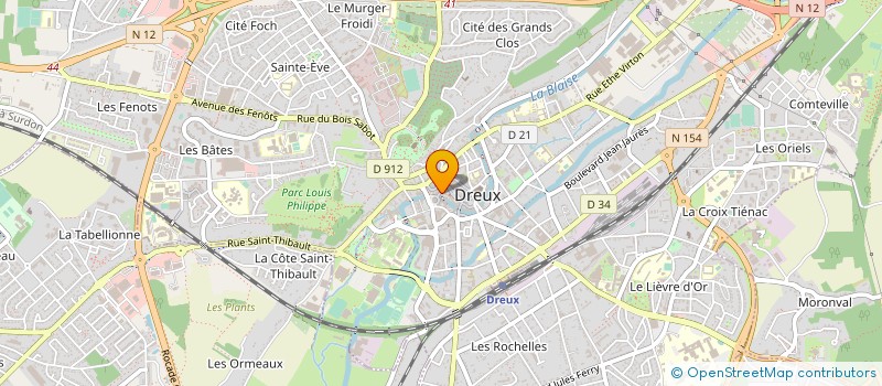 localisation de l'entreprise IVAN. A CHAUSSEUR à DREUX