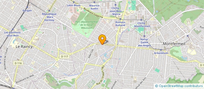 localisation de l'entreprise IVAN BAT à GAGNY