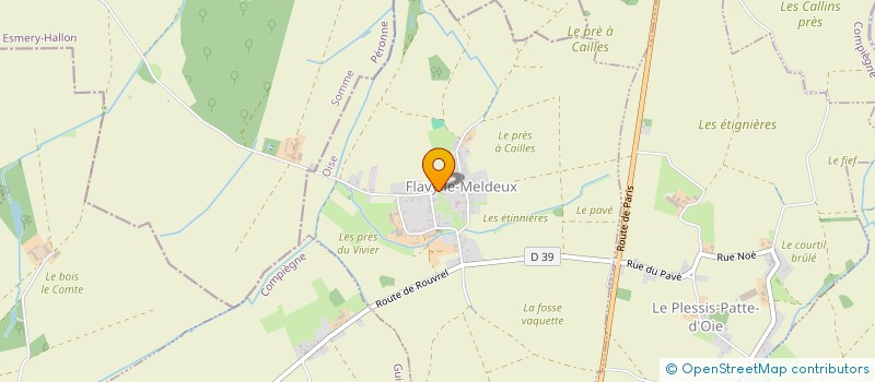 localisation de l'entreprise IVAN & CIE  FLAVY-LE-MELDEUX