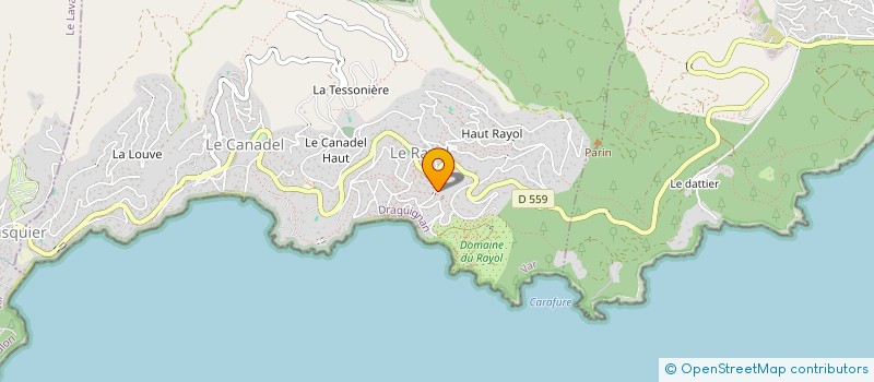 localisation de l'entreprise IVAN ET HELENE DONZELOT LMNP à RAYOL-CANADEL-SUR-MER