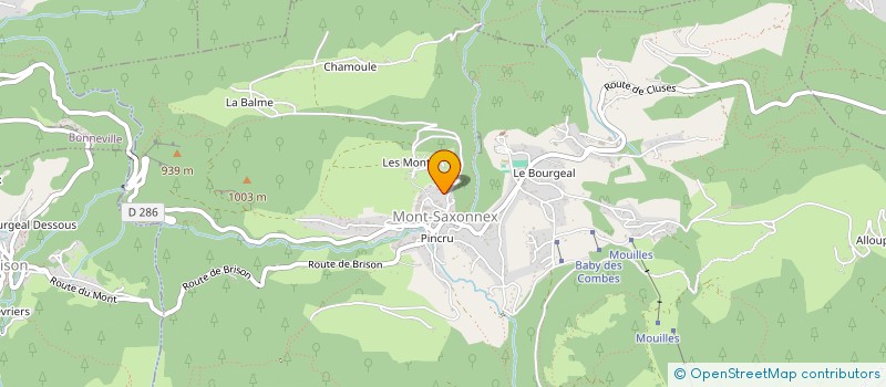 localisation de l'entreprise IVAN ET OCEANE  MONT-SAXONNEX