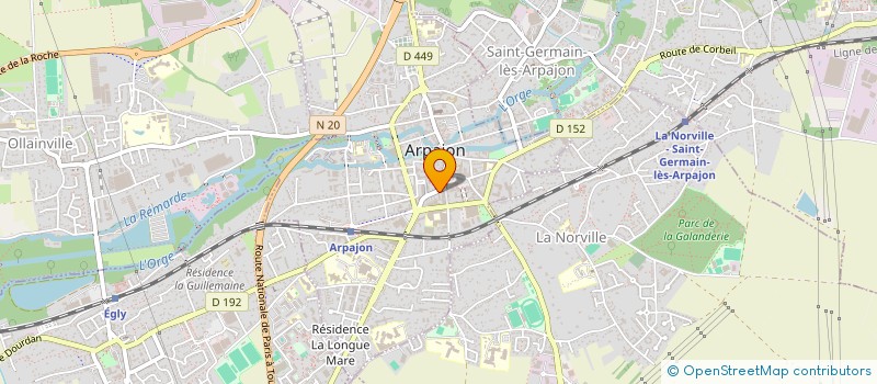 localisation de l'entreprise IVBA à ARPAJON